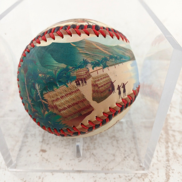 Sandwich Islands 1778 Collectible Baseball Globe Map Design Hawaii Souvenir Rare - Picture 4 of 7